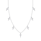 Holy Light Cross - Moissanite S925 Sterling Silver And Platinum Plating Pendant