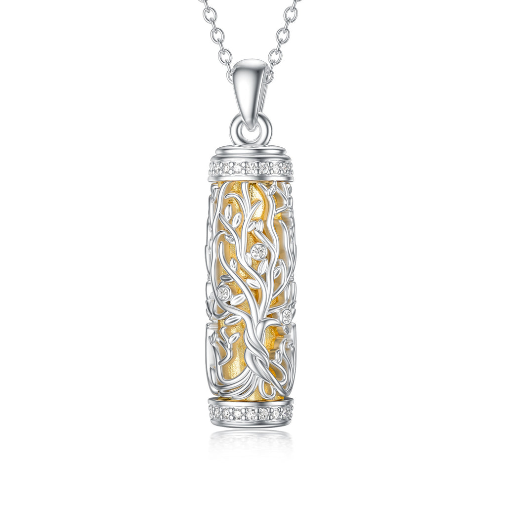 Tree Of Life Urn Necklace S925 Sterling Silver