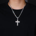 Moissanite, This Luxurious And Fashionable Light Luxury Trend Jewelry Necklace Pendant Is Made Of S925 Silver Electroplated With Platinum NP Collection