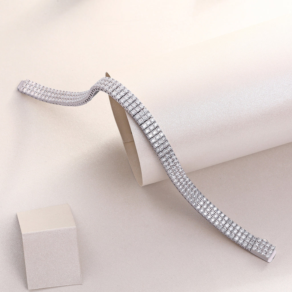 Chain Guanghua Mosan Diamond S925 Silver Bracelet