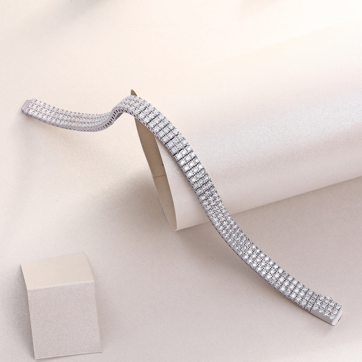 Chain Guanghua Mosan Diamond S925 Silver Bracelet