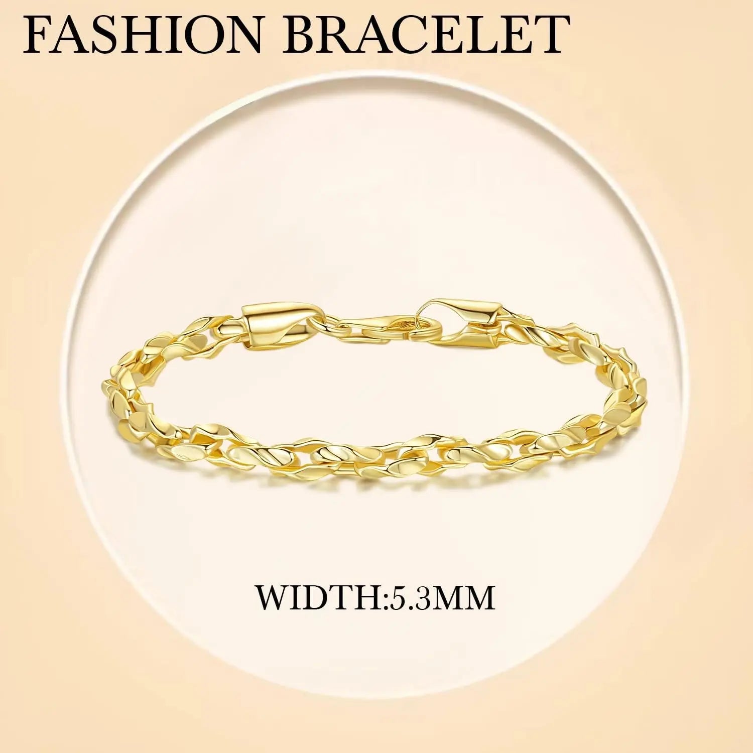 14K Gold Braided Chain Bracelet