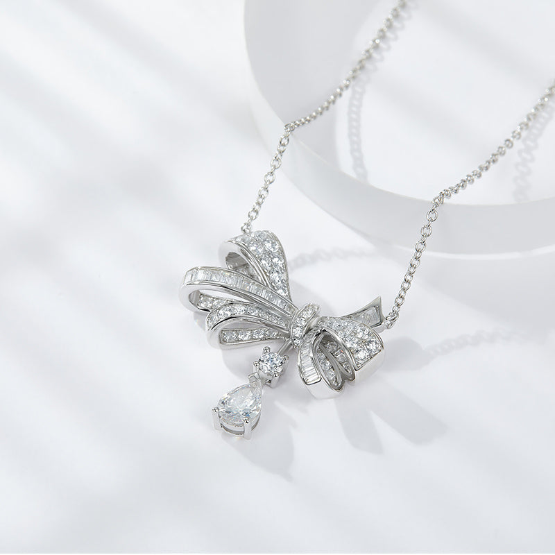 Butterfly - Moissanite S925 Sterling Silver And Platinum Plating Pendant