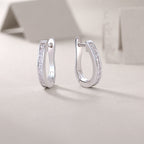 Touch Tenderness - Moissanite S925 Sterling Silver And Platinum-plated Stud Earrings