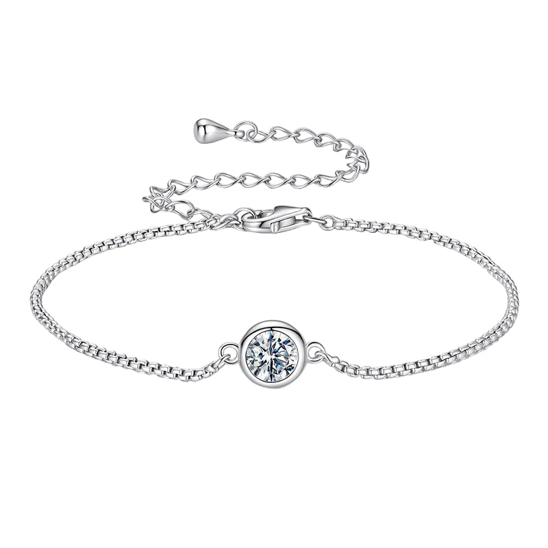 D-color Bright Classic Moissanite Bracelet