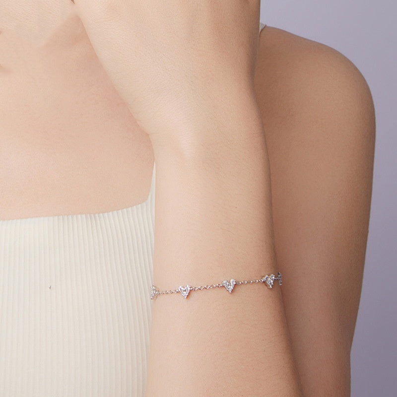 Simple Love S925 Sterling Silver Bracelet