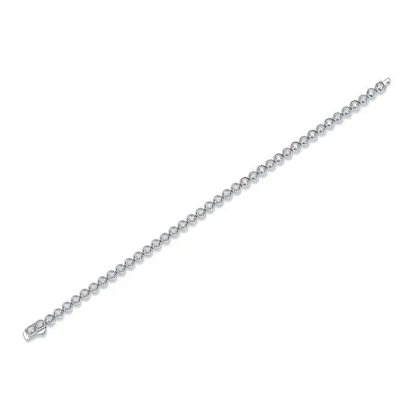 Galaxy Dream - A Luxurious And Fashionable Light Luxury Jewelry Silver Bracelet Set With Top-quality Moissanite, S925 Silver-plated Platinum NP Collection