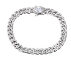 S925 Sterling Silver Cuban Bracelet