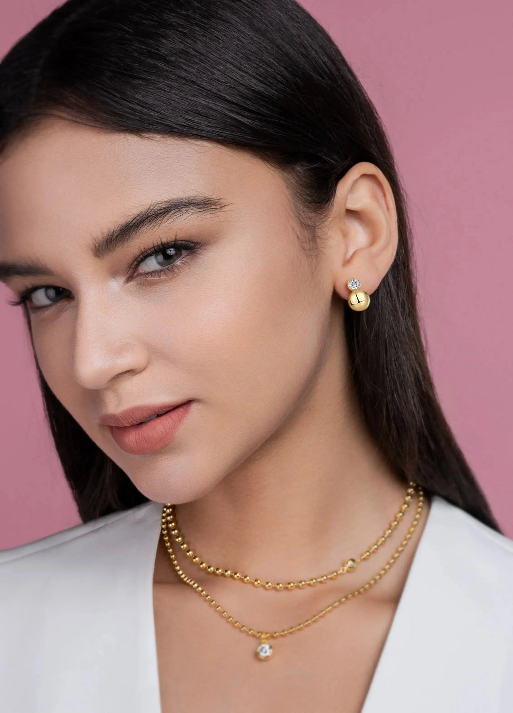 Crystal Drop Earrings - Set With Top-quality Moissanite Luxury Fashion Light Luxury Jewelry Silver Stud Earrings S925 Silver Electroplated Gold NP Collection