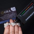 A Luxurious And Fashionable Minimalist Jewelry Bracelet Featuring Top-quality Moissanite, Made Of S925 Silver Electroplated With Platinum. - N&P Colletion