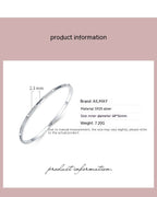 S925 Silver Bracelet Korean-style Micro-inlaid Bracelet Light Luxury
