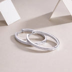 1Born Female – Master Luxury Fashion Diamond Stud Earrings Inlaid with Moissanite, Silver Jewelry - N&P Colletion