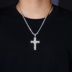 Moissanite, This Luxurious And Fashionable Light Luxury Trend Jewelry Necklace Pendant Is Made Of S925 Silver Electroplated With Platinum NP Collection