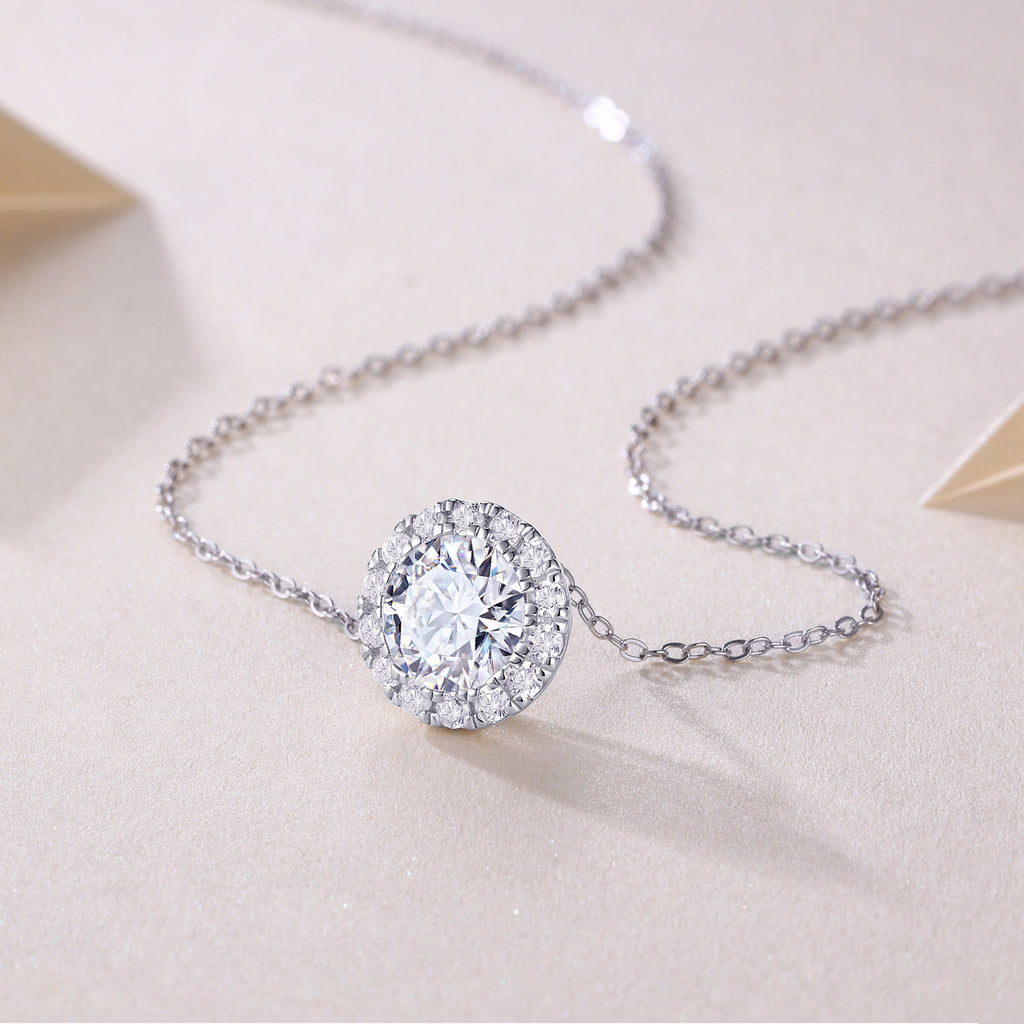 Legend Of The Starry Night - 2-carat Moissanite S925 Sterling Silver And Platinum Plating Pendant