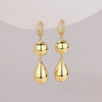 Gourd - Top-quality Moissanite Luxury And Fashionable Light Luxury Jewelry Silver Stud Earrings S925 Silver Electroplated Gold NP Collection