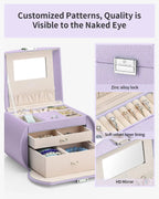 Princess Style Jewelry Box with Mirror 