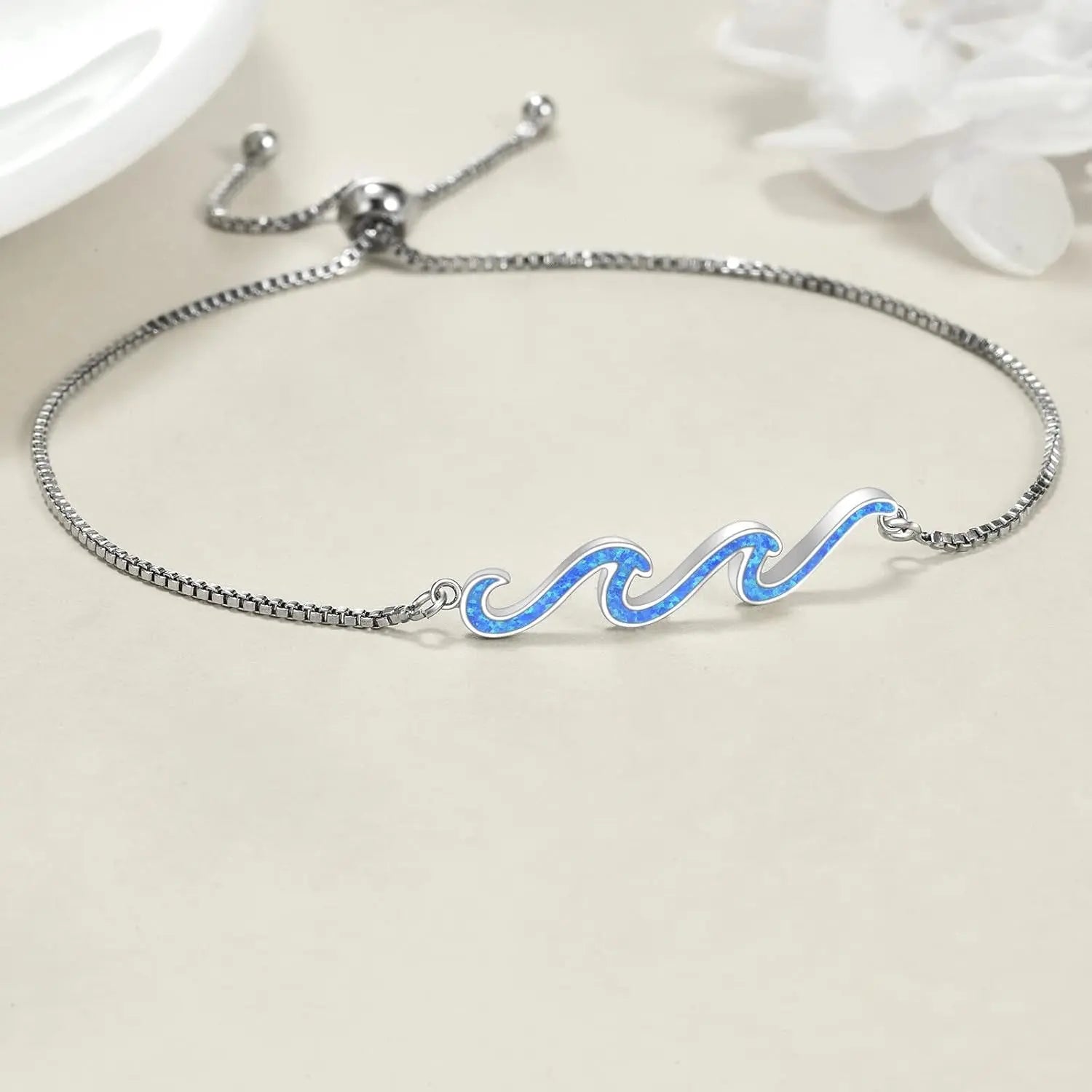 Wave Bracelet 925 Sterling Silver 