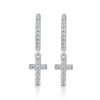 Moissanite Luxury And Fashionable Light Luxury Jewelry Silver Stud Earrings S925 Silver Plated Platinum NP Collection
