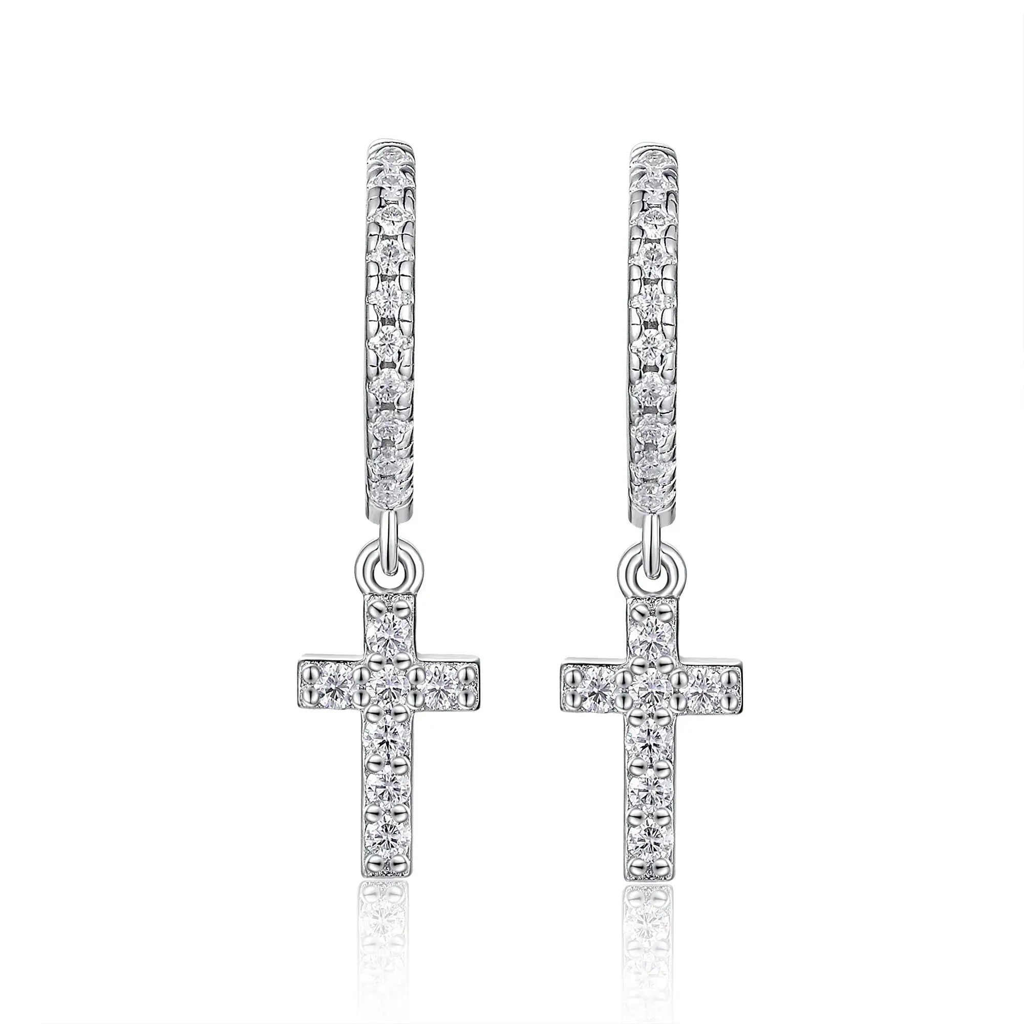 Moissanite Luxury And Fashionable Light Luxury Jewelry Silver Stud Earrings S925 Silver Plated Platinum NP Collection