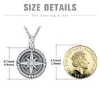 Urn Necklaces Compass 925 Sterling Sliver Keepsake Urns Pendant