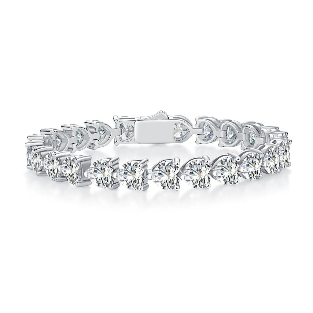 Love Daily – Luxurious Light Luxury Moissanite S925 Silver-Plated Platinum Bracelet NP Collection