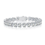 Love Daily – Luxurious Light Luxury Moissanite S925 Silver-Plated Platinum Bracelet NP Collection