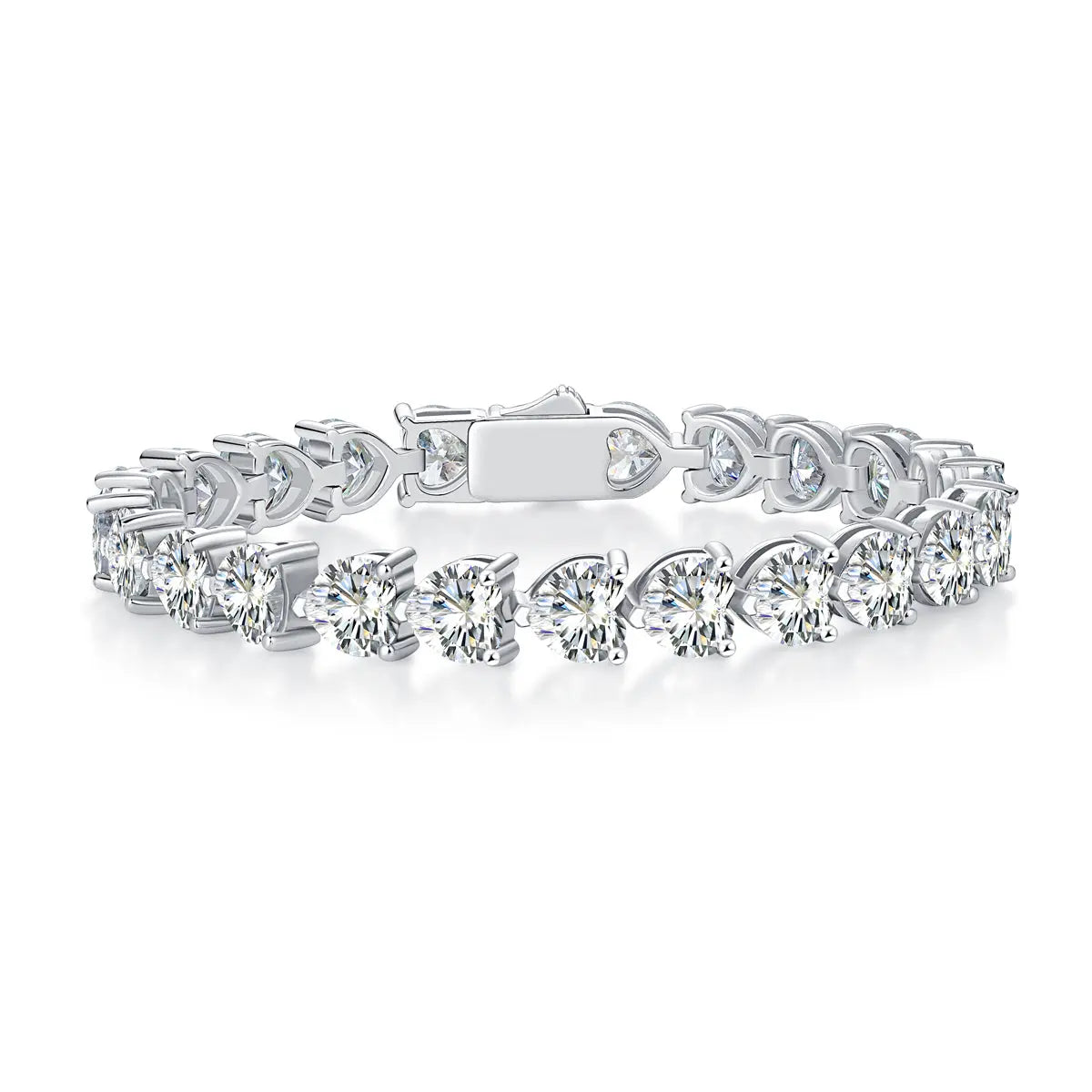 Love Daily – Luxurious Light Luxury Moissanite S925 Silver-Plated Platinum Bracelet NP Collection