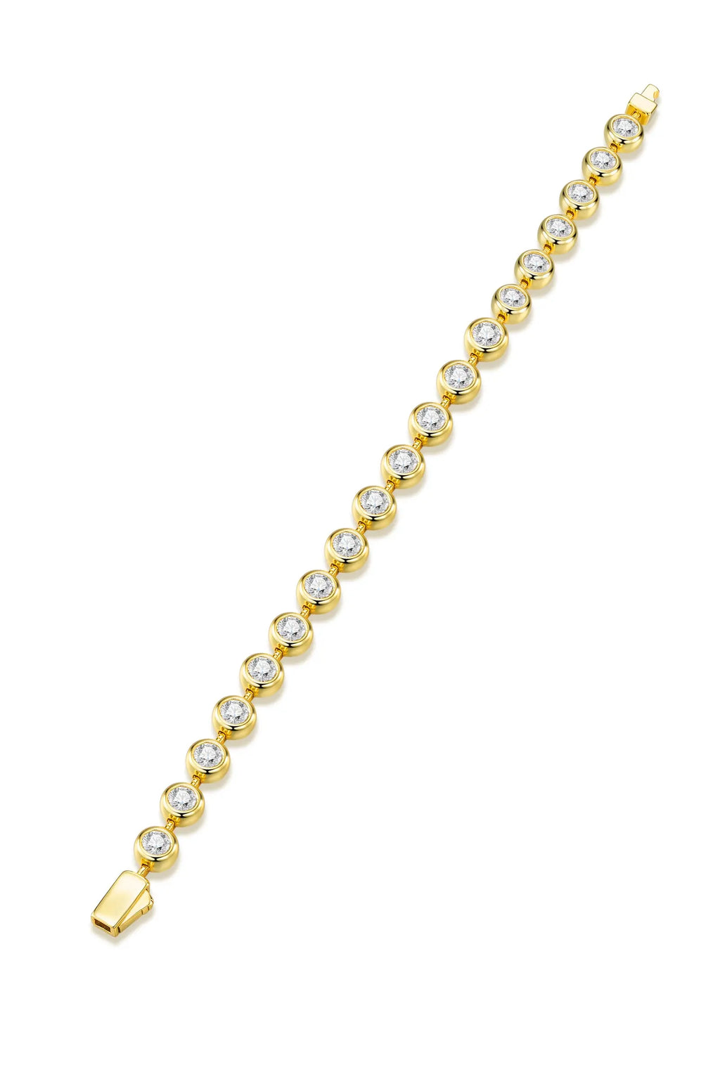 0.5 Carat Luxury And Light Luxury Fashion Jewelry Bracelet With Top Moissanite, S925 Silver Plated Gold Material. - N&P Colletion