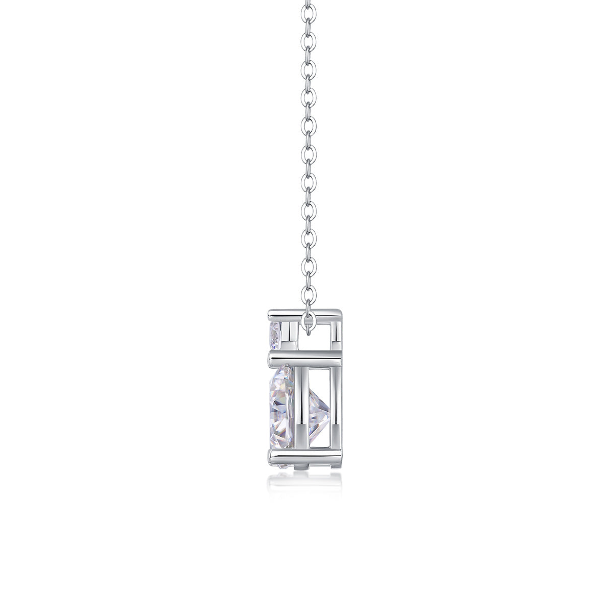 Jazz Manor - 3-carat Moissanite S925 Sterling Silver And Platinum-plated Pendant