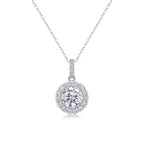 Dandelion - 2-carat Moissan Diamonds, S925 Sterling Silver And Platinum Plating Pendant