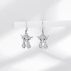 925 Sterling Silver Highland Cow Earrings