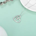 925 Sterling Silver Heart Ballerina Dancer Pendant Necklace – Ballet Dance Jewelry - N&P Colletion