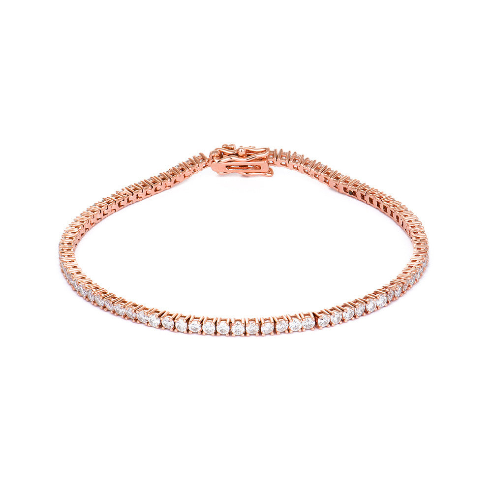 2-6mm Full Set Moissanite Girl S925 Silver Ao Advanced Design Bracelet