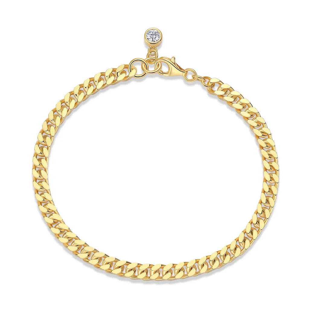 Moissanite S925 Gold-Plated Silver Bracelet – Luxurious Light Luxury Trend Jewelry NP Collection