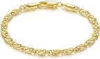 14K Gold Bracelet Cuban Chain 