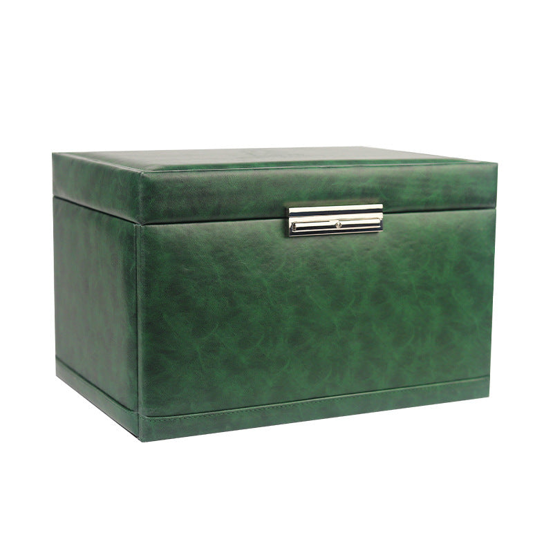 Large Capacity Lockable Jewelry Box Multi Function