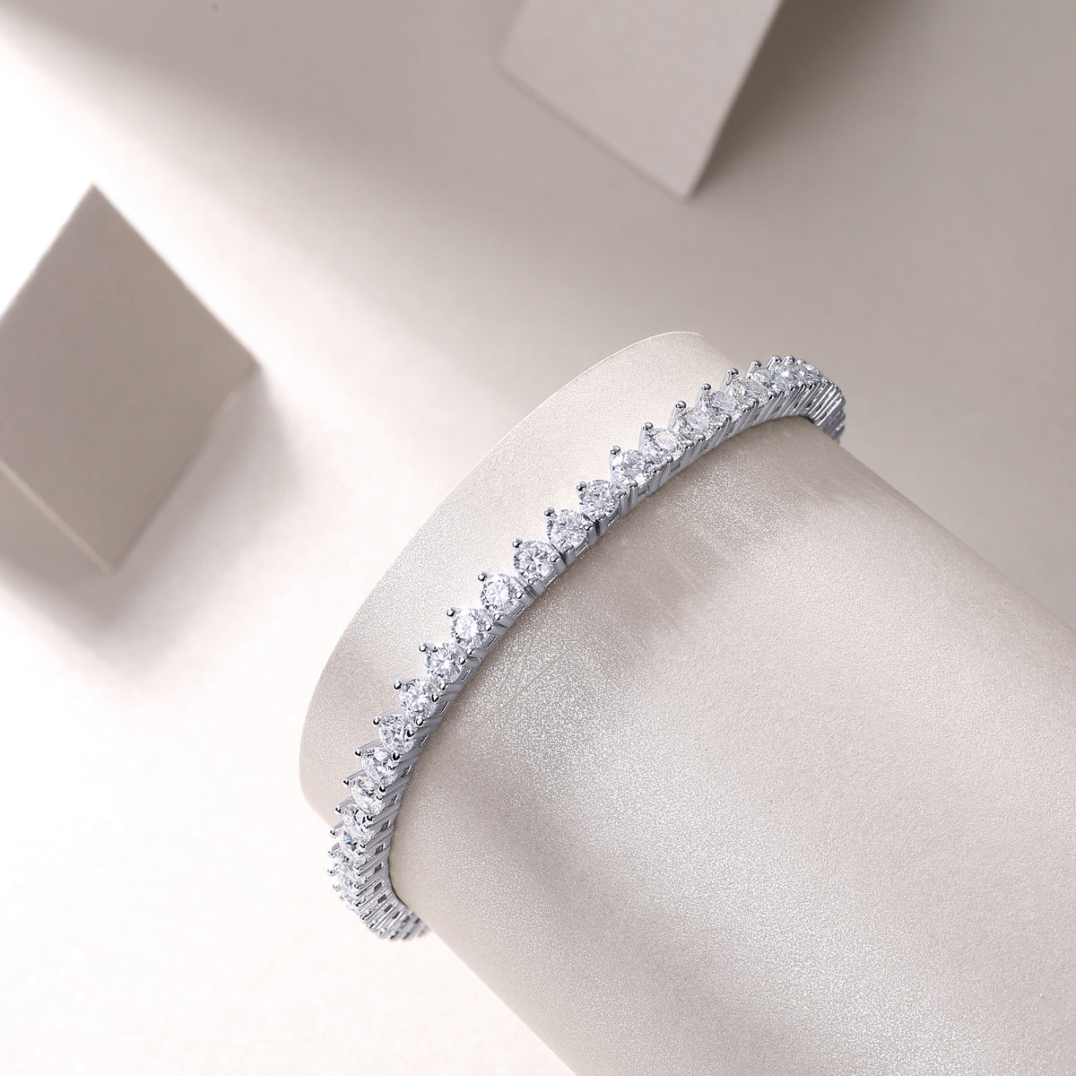 Mosan Diamond S925 Silver Bracelet