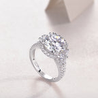 Dance With Youth - 5-carat Moissan Diamond S925 Sterling Silver And Platinum-plated Diamond Ring