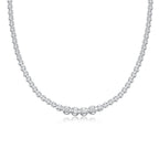 Diamond Pendant Necklace With Mosan Diamond Silver Ornaments