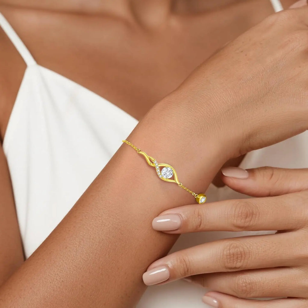 1CT Moissanite Infinity Bracelet