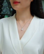 Infinite - Moissanite S925 Sterling Silver And Platinum Plating Pendant