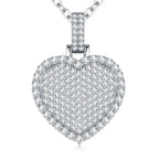 A Luxurious And Fashionable Minimalist Jewelry Pendant Necklace With Top-quality Moissanite, Made Of S925 Silver Electroplated With Platinum. - N&P Colletion