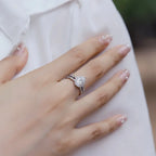 Luxury Waterdrop Moissanite Ring Fashionable And Versatile