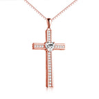 Rose Gold Plated Cross Necklace