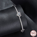 S925 Sterling Silver D-color Moissanite Love Bracelet