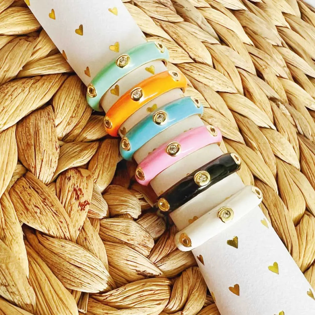 Stackable Enamel Band NP Colletion