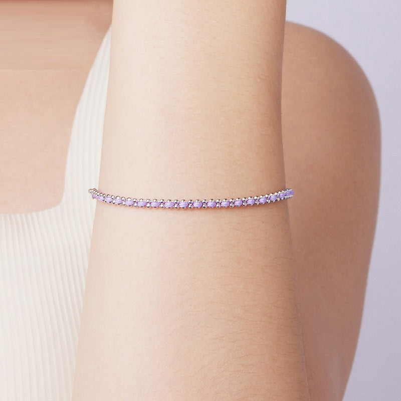 Original S925 Sterling Silver And Cotton String Woven Bracelet