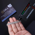 Set With Top-quality Moissanite, This Luxurious And Fashionable Light Luxury Jewelry Silver Bracelet Is Made Of S925 Silver Electroplated With Platinum NP Collection