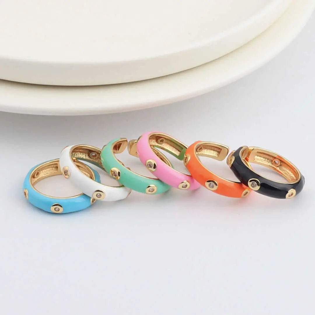 Stackable Enamel Band NP Colletion