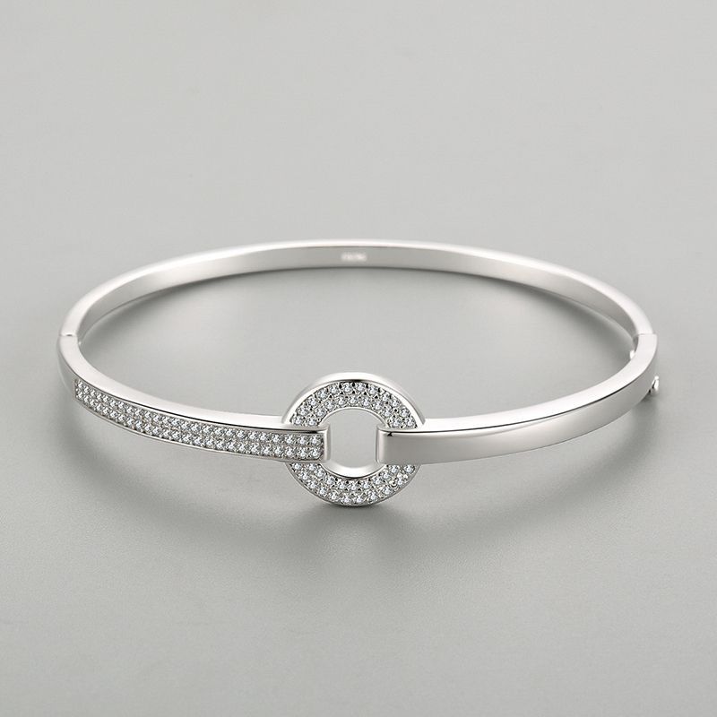 S925 Silver Bracelet High-grade Round Diamond